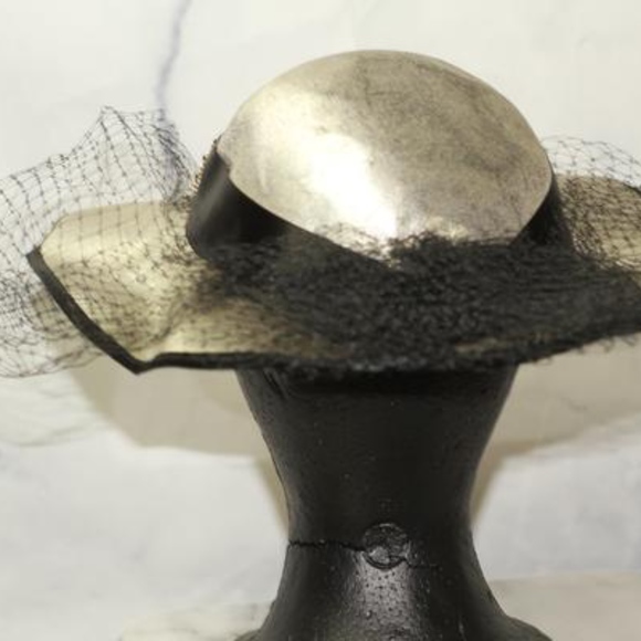 90\'s Silver & Gold Decorative Wide Brim Hat main image 8